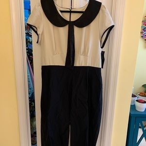 Tan and black pencil dress from stop staring 2x